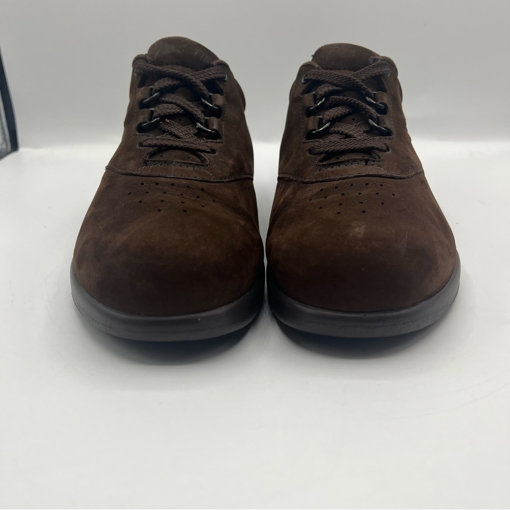 SAS Womens Free Time Chocolate Brown Suede Walking Shoes Sz 5.5 Tripad Comfort - Picture 3 of 14